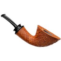 Bill Shalosky Sandblasted Bent Dublin with Gabon Ebony (759)