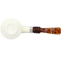 IMP Meerschaum Smooth Rhodesian with Silver (9mm) (with Case)