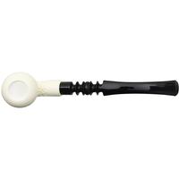 IMP Meerschaum Partially Rusticated Acorn Churchwarden (with Case)