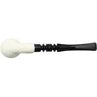 IMP Meerschaum Partially Rusticated Acorn Churchwarden (with Case)