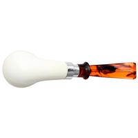 IMP Meerschaum Smooth Bent Egg with Silver (with Pocket Case)