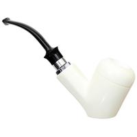 IMP Meerschaum Smooth Poker with Silver (with Case)