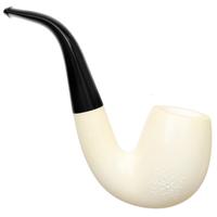 IMP Meerschaum Spot Carved Bent Billiard (with Case) (9mm)