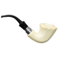 IMP Meerschaum Smooth Paneled Bent Dublin with Silver (with Case) (9mm)