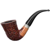 Ser Jacopo Picta Magritte Sandblasted Bent Dublin with Silver (S2) (C) (9mm)