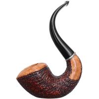 Ser Jacopo Insanus Spongia Rusticated Bent Dublin with Silver (R1) (D) (8) (9mm)