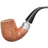 Ser Jacopo Spongia Rusticated Bent Billiard with Silver (R2) (B) (9mm)