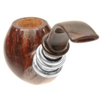Ser Jacopo Pulchra Smooth Bent Apple with Silver (L1) (C) (9mm)