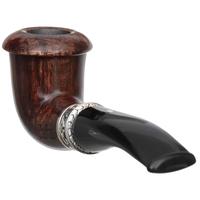 Ser Jacopo Delecta Smooth Calabash with Silver (L1) (D) (9mm)