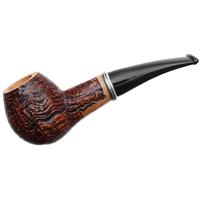 Ser Jacopo Picta Picasso Sandblasted Bent Apple with Silver (S2) (C) (24) (9mm)