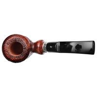 Ser Jacopo Picta Magritte Sandblasted Bent Billiard Sitter with Silver (S2) (C) (1) (9mm)