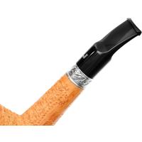 Ser Jacopo Domina 2024 Spongia Rusticated Bent Billiard with Silver (R2) (D) (8) (9mm)