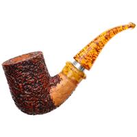 Ser Jacopo Delecta Rusticated Bent Billiard with Silver (R1) (C)