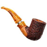 Ser Jacopo Delecta Rusticated Bent Billiard with Silver (R1) (C)