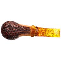 Ser Jacopo Delecta Rusticated Bent Billiard with Silver (R1) (C)