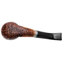 Ser Jacopo Picta Magritte Sandblasted Bent Egg with Silver (S2) (C) (15) (9mm)