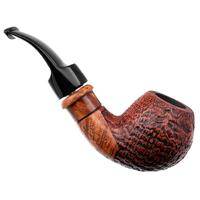 Ser Jacopo Delecta Sandblasted Bent Apple with Silver (S2) (B) (9mm)