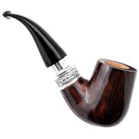 Ser Jacopo Delecta Smooth Bent Billiard with Silver (L1) (C) (9mm)
