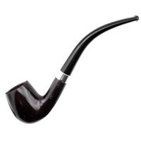 Irish Seconds Smooth Bent Billiard with Silver Band Fishtail (3)