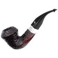 Irish Seconds Rusticated Bent Bulldog with Silver Band P-Lip (2) (9mm)