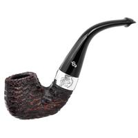 Irish Seconds Rusticated Bent Billiard with Silver Band P-Lip (2)