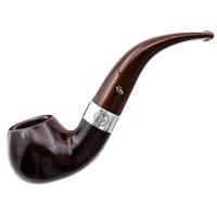 Irish Seconds Smooth Bent Apple with Silver Band Fishtail (2) (9mm)