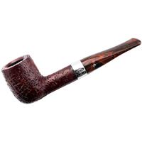 Irish Seconds Sandblasted Billiard with Silver Band Fishail (2)