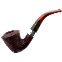 Irish Seconds Sandblasted Calabash with Silver Band Fishtail (2)