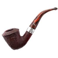 Irish Seconds Sandblasted Calabash with Silver Band Fishtail (2)