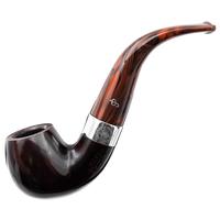 Irish Seconds Smooth Bent Billiard with Silver Band Fishtail (2)