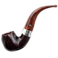Irish Seconds Smooth Bent Billiard with Silver Band Fishtail (2)