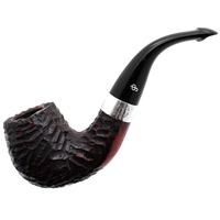 Irish Seconds Rusticated Bent Billiard with Silver Band P-Lip (2)