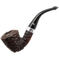Irish Seconds Rusticated Calabash with Silver Band P-Lip (2)