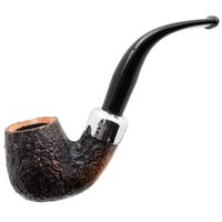 Irish Seconds Sandblasted Bent Billiard with Army Mount Fishtail (3)