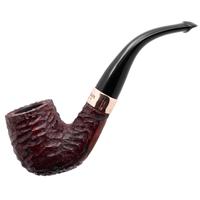 Irish Seconds Rusticated Bent Billiard with Copper Band P-Lip (3) (9mm)