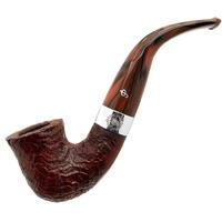 Irish Seconds Sandblasted Calabash with Silver Band Fishtail (2)
