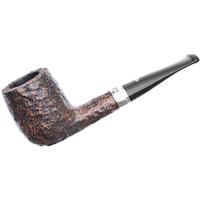 Irish Seconds Rusticated Billiard with Silver Band Fishtail (2)