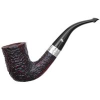 Irish Seconds Sandblasted Bent Billiard with Silver Band P-Lip (2)