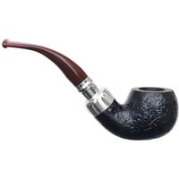 Irish Seconds Sandblasted Bent Apple with Silver Army Mount Fishtail (1)