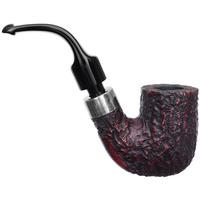 Irish Seconds Rusticated Bent Billiard with Silver Army Mount (P-Lip) (1)