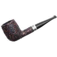 Irish Seconds Rusticated Stubby Billiard with Silver Band Fishtail (2)