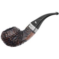 Irish Seconds Rusticated Bent Bulldog with Silver Band Fishtail (2)