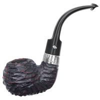 Irish Seconds Rusticated Bent Apple with Silver Band P-Lip (2) (9mm)