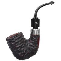 Irish Seconds Rusticated Bent Billiard with Silver Army Mount P-Lip (1)