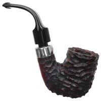 Irish Seconds Rusticated Bent Billiard with Silver Army Mount P-Lip (1)
