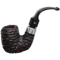 Irish Seconds Rusticated Bent Billiard with Silver Army Mount P-Lip (1) (9mm)