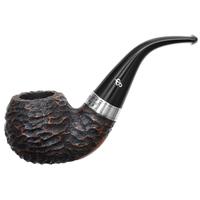 Irish Seconds Rusticated Bent Apple with Silver Band Fishtail (2)