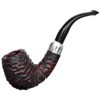 Irish Seconds Rusticated Bent Billiard with Silver Army Mount P-Lip (2)