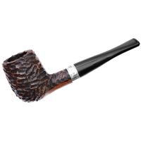 Irish Seconds Rusticated Billiard with Silver Band Fishtail (2)