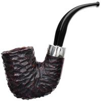 Irish Seconds Rusticated Bent Billiard with Silver Army Mount Fishtail (2)